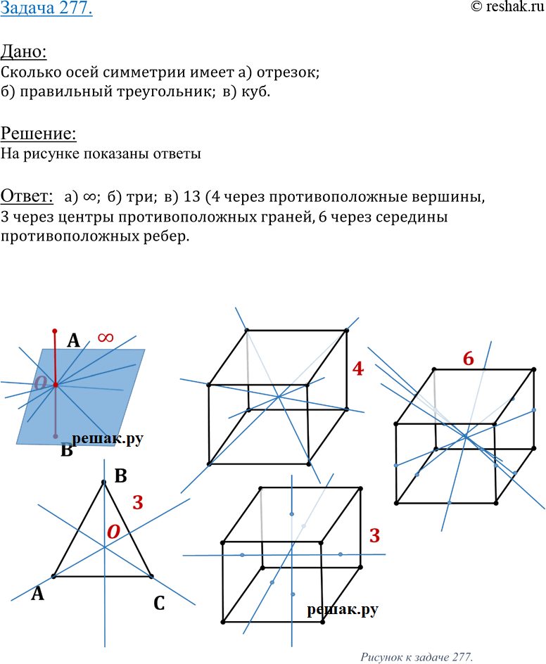 Изображение Упр.277 ГДЗ Атанасян 10-11 класс по геометрии